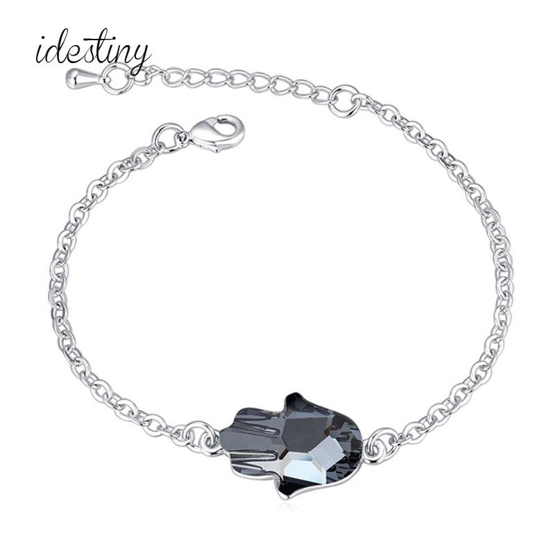 IDESTINY 11.11 Fashion Fatima Hand Brand Jewelery With Real Austria Crystal Bracelets & Bangles For Women Wedding Jewelry Gift
IDESTINY 11.11 Fashion Fatima Hand Brand Jewelery With Real Austria Crystal Bracelets & Bangles For Women Wedding Jewelry Gift