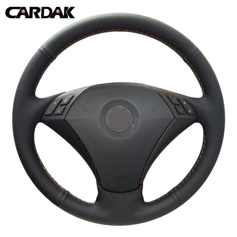 CARDAK DIY Hand-stitched Black Artificial Leather Car Steering Wheel Cover for E60 523 523li 525 520li 530 535 545i1
CARDAK DIY Hand-stitched Black Artificial Leather Car Steering Wheel Cover for E60 523 523li 525 520li 530 535 545i1