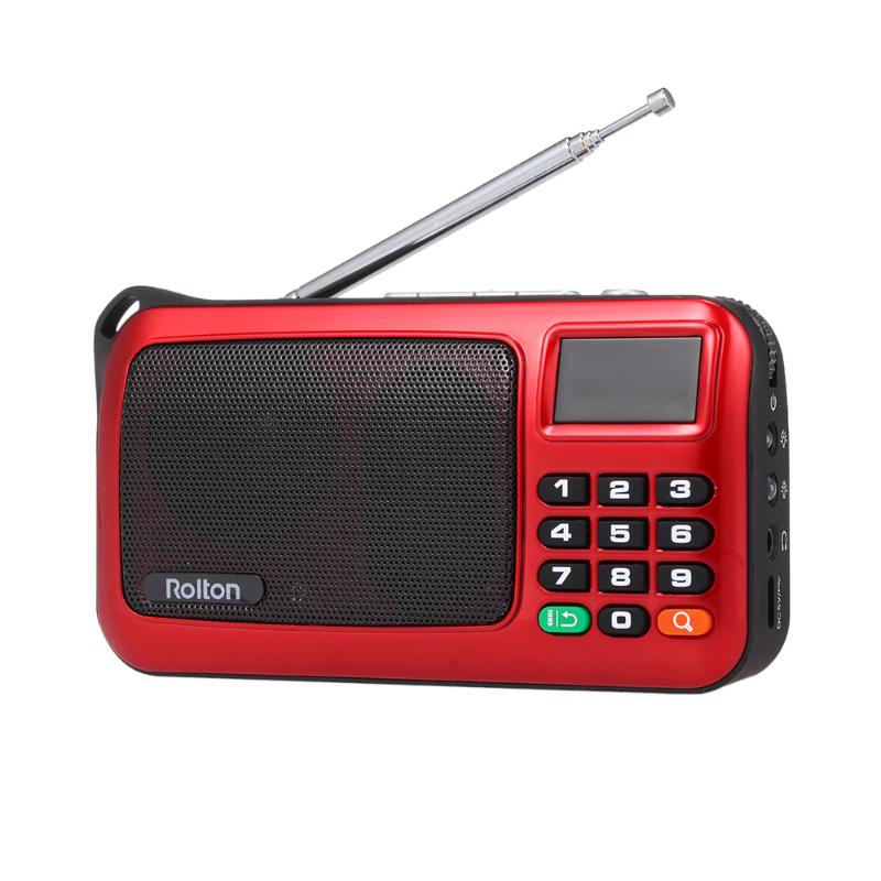 Rolton W405 FM Digital Radio Portable USB Computer Speaker HiFi Stereo Receiver LED Display Support TF Music Play