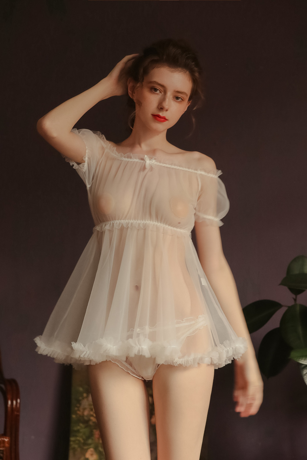 Sexy Net Lingeries Christmas Lenceria Babydoll Bridal Lingerie See Through Sissy Exotic Mini Night Dress Sleep Set with g String, Red;black
Sexy Net Lingeries Christmas Lenceria Babydoll Bridal Lingerie See Through Sissy Exotic Mini Night Dress Sleep Set with g String, Red;black