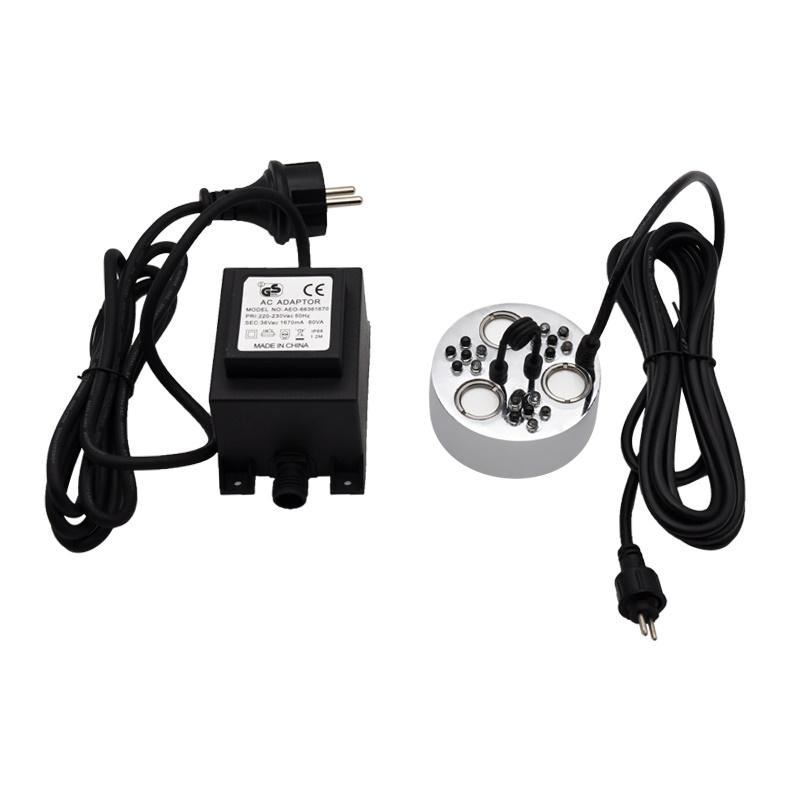 220V 3 Head Humidifier With Colorful Lights Fog Generator Rockery Garden Bonsai Pool Water Landscape Fogger With Power Supply
220V 3 Head Humidifier With Colorful Lights Fog Generator Rockery Garden Bonsai Pool Water Landscape Fogger With Power Supply