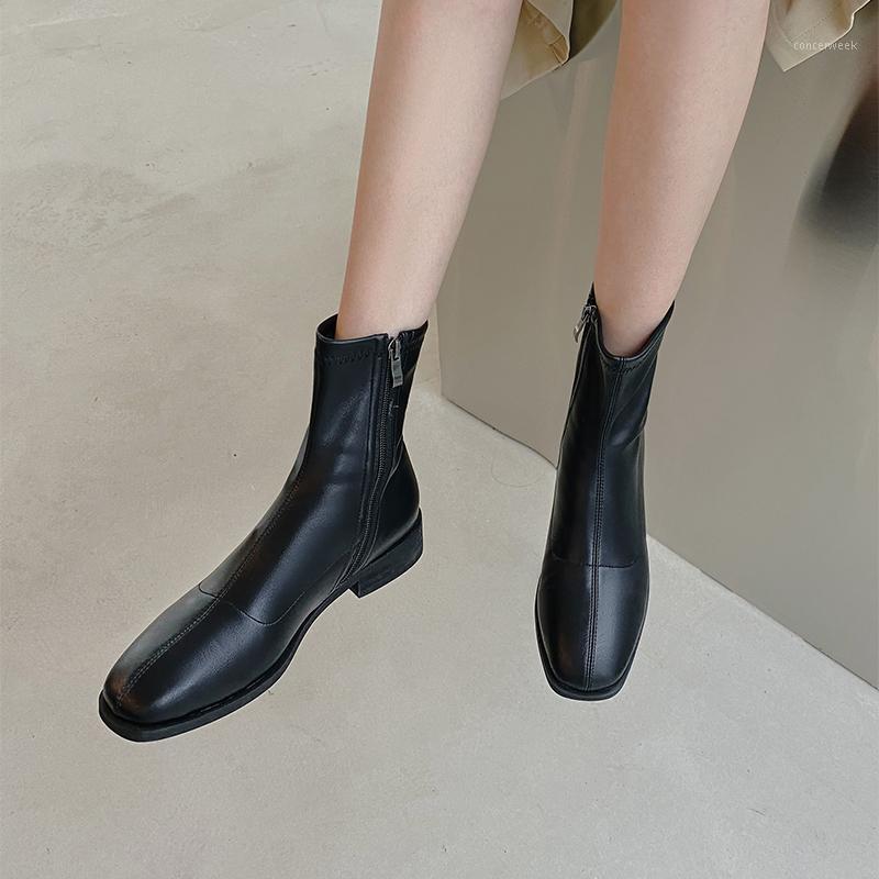 EshtonShero women shoes ankle boots Winter Med Heel leather Square Toe boots Zipper Platform Sexy Casual women Size 3-91, Black
EshtonShero women shoes ankle boots Winter Med Heel leather Square Toe boots Zipper Platform Sexy Casual women Size 3-91, Black