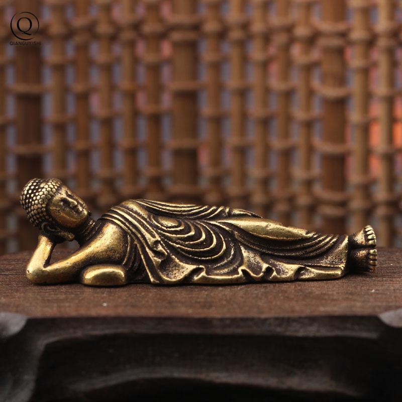 Vintage Solid Brass Sleeping Buddha Mini Figurines Copper Guanyin Ornaments Statue Home Desk Decoration Car Keychain Pendant
Vintage Solid Brass Sleeping Buddha Mini Figurines Copper Guanyin Ornaments Statue Home Desk Decoration Car Keychain Pendant