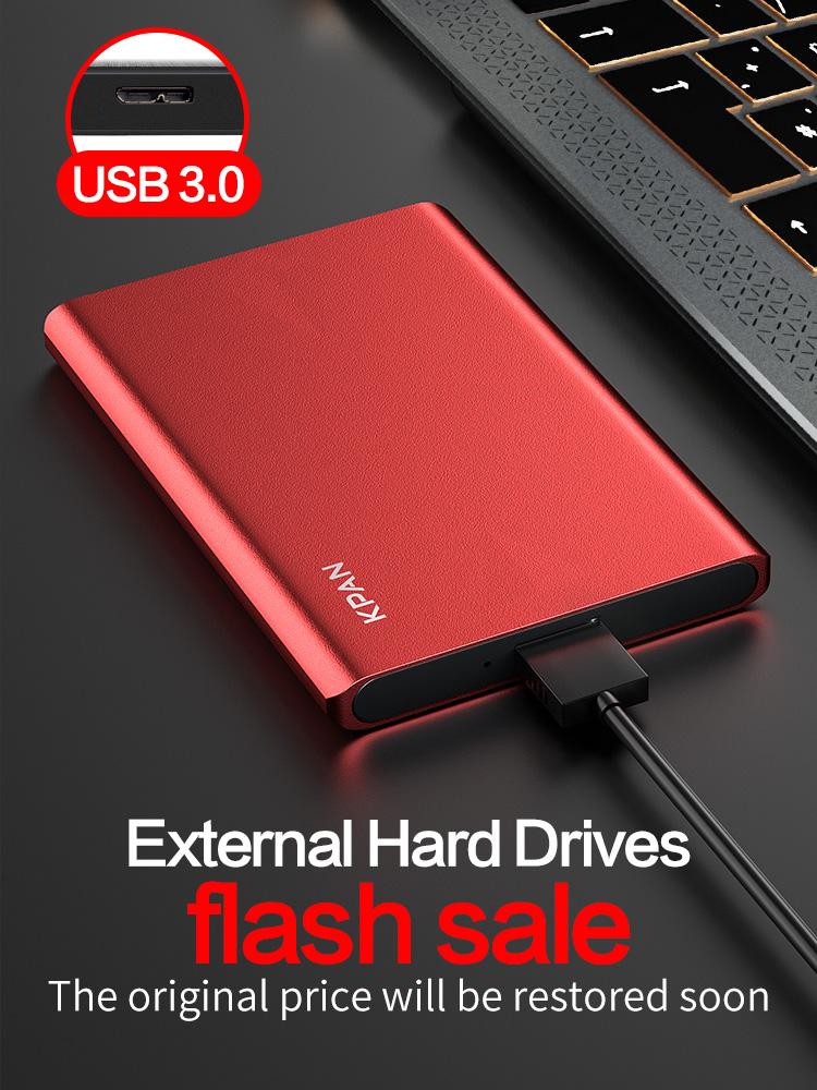 KPAN 2.5"Metal HDD Portable External Hard Drive Disk USB3.0 Storage for One, Xbox 360, PS4,PC, Mac, Desktop, Laptop,Xbox
KPAN 2.5"Metal HDD Portable External Hard Drive Disk USB3.0 Storage for One, Xbox 360, PS4,PC, Mac, Desktop, Laptop,Xbox
