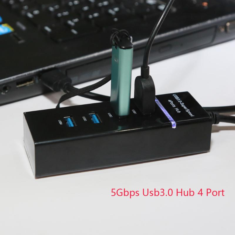 

High Speed 5Gbps 4 Ports USB 3.0 HUB With Power Supply Port USB2.0 Splitter OTG Adapter for Laptop Desktop Accessories