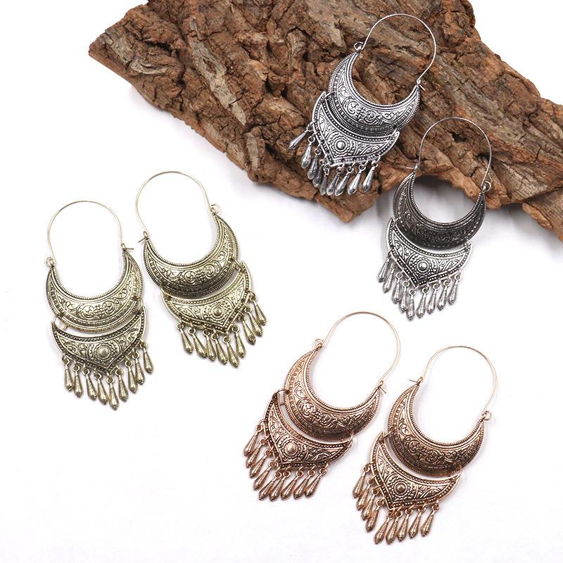 Bohemian Ethnic Heart Tribal Aztec Hippy Hoop Earring Boho Statement Metal Beads Tassel Dangle Earrings Women Jewelry
Bohemian Ethnic Heart Tribal Aztec Hippy Hoop Earring Boho Statement Metal Beads Tassel Dangle Earrings Women Jewelry