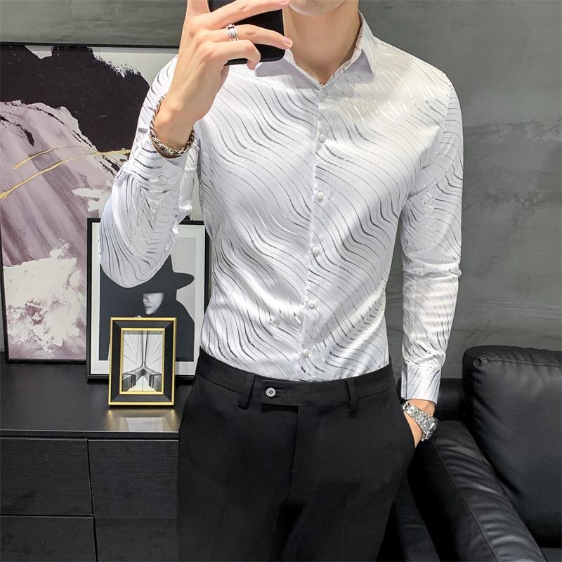 High Quality Zebra Striped Shirts for Men Clothing 2020 All Match Long Sleeve Formal Wear Gentlemen Tuxedo Dress Slim Fit Blouse, Gold
High Quality Zebra Striped Shirts for Men Clothing 2020 All Match Long Sleeve Formal Wear Gentlemen Tuxedo Dress Slim Fit Blouse, Gold