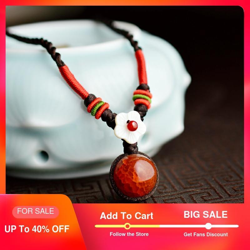 Ethnic Choker Necklace For Women short rope chain Red Dragon stone ball pendant fashion ethnic femme jewelry 2020 new arrival
Ethnic Choker Necklace For Women short rope chain Red Dragon stone ball pendant fashion ethnic femme jewelry 2020 new arrival