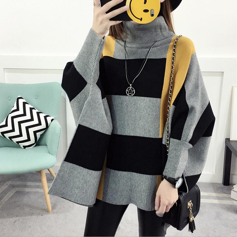 Women Pullover Female Sweater Fashion Autumn Winter Plus Size Shawl Warm Casual Loose Knitted Tops 201224