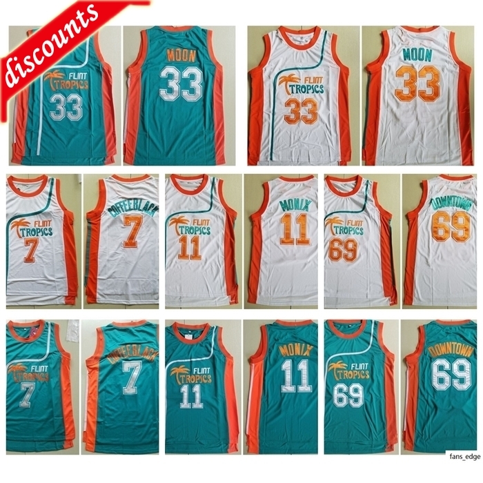 Men's Flint Tropics Movie Edition #33 Jackie MOON Embroidered 11 ED Monix 7 Coffee Black 69 Downtown Basketball NCAA Jersey
Men's Flint Tropics Movie Edition #33 Jackie MOON Embroidered 11 ED Monix 7 Coffee Black 69 Downtown Basketball NCAA Jersey