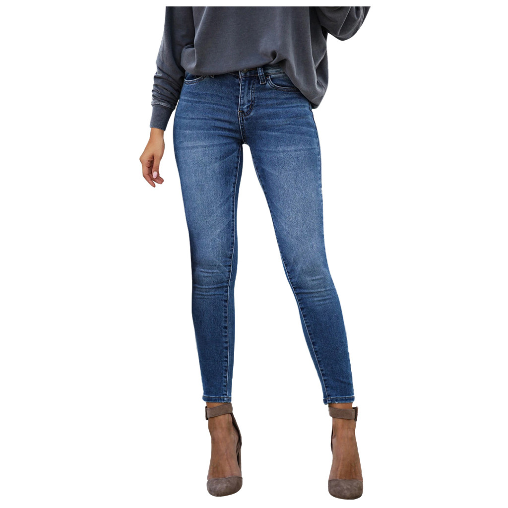 NEW 2020 jeans Women Mid Waisted Skinny Denim Button Stretch Slim Pants Calf Length Jeans, Blue
NEW 2020 jeans Women Mid Waisted Skinny Denim Button Stretch Slim Pants Calf Length Jeans, Blue