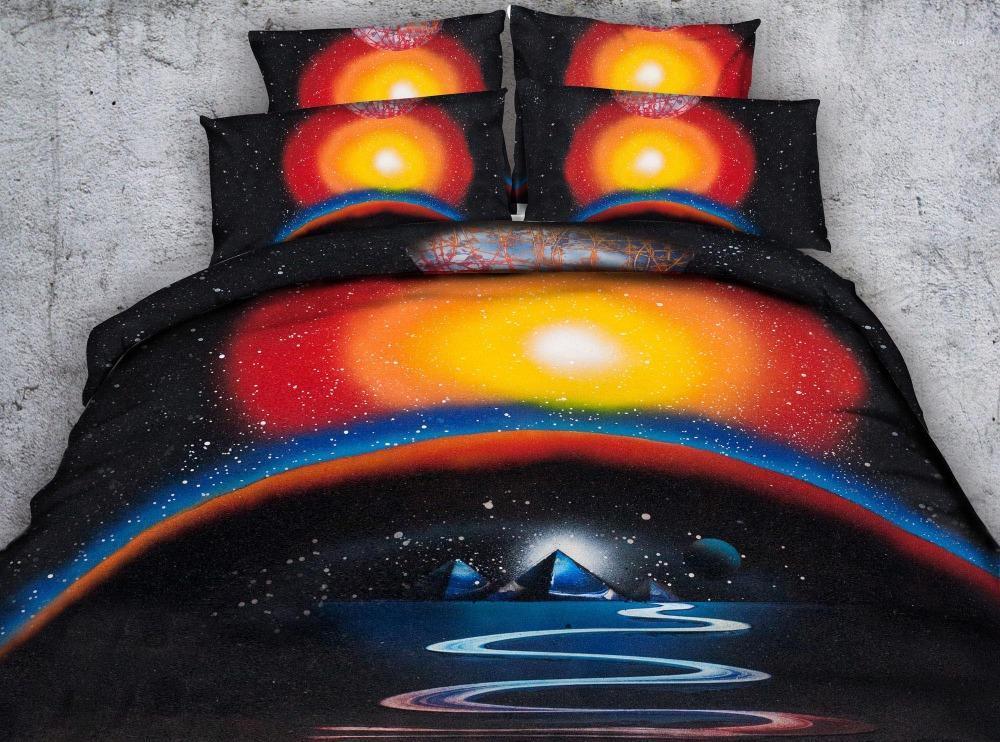 * Mystic universe bedding set 4pcs galaxy earth pyramid printed quilt duvet cover sets Euro double Queen King bed linen shams1, 411
* Mystic universe bedding set 4pcs galaxy earth pyramid printed quilt duvet cover sets Euro double Queen King bed linen shams1, 411