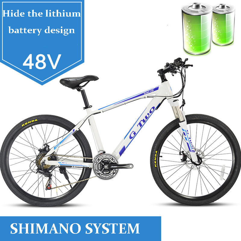 48V EBIKE lithium battery electric mountain bicycle moped stealth 350w high motor 26 inches adult variable-speed off-road, G8 black
48V EBIKE lithium battery electric mountain bicycle moped stealth 350w high motor 26 inches adult variable-speed off-road, G8 black