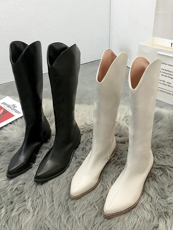 Women's shoes boots 2020 autumn and winter new long-tube pointed toe tube side zipper knight boots1, White
Women's shoes boots 2020 autumn and winter new long-tube pointed toe tube side zipper knight boots1, White