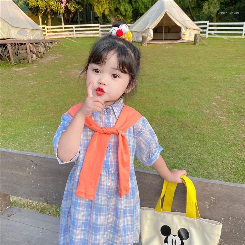 2020 Summer Toddler Girls Dress Fashion Korean Plaid Short Sleeve Kids Clothing 2 3 4 5 6 Y Baby Children Dresses Girl Clothes1, Blue
2020 Summer Toddler Girls Dress Fashion Korean Plaid Short Sleeve Kids Clothing 2 3 4 5 6 Y Baby Children Dresses Girl Clothes1, Blue