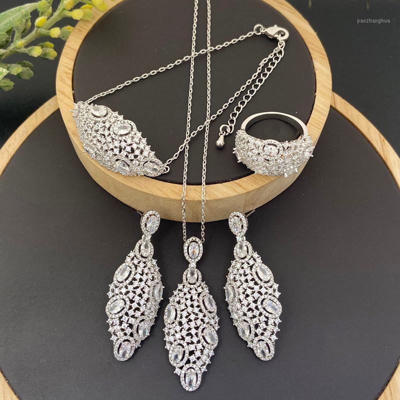 Earrings & Necklace Vanifi Fashion Jewelry Set Classic Oval Zirconia Micro Pave With Earrings, Bracelet And Ring For Woman Banquet Gifts, Silver
Earrings & Necklace Vanifi Fashion Jewelry Set Classic Oval Zirconia Micro Pave With Earrings, Bracelet And Ring For Woman Banquet Gifts, Silver