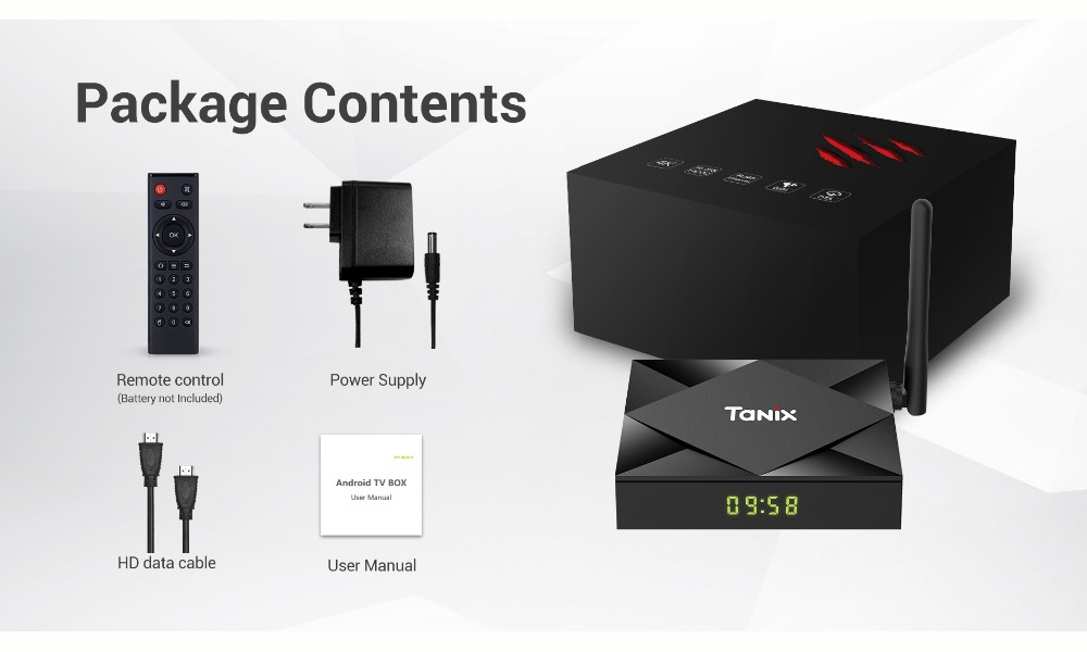 New Tanix TX6S TV Box Android 10.0 H616 4GB 64GB 2.4G 5G WiFi BT Set Top Box
