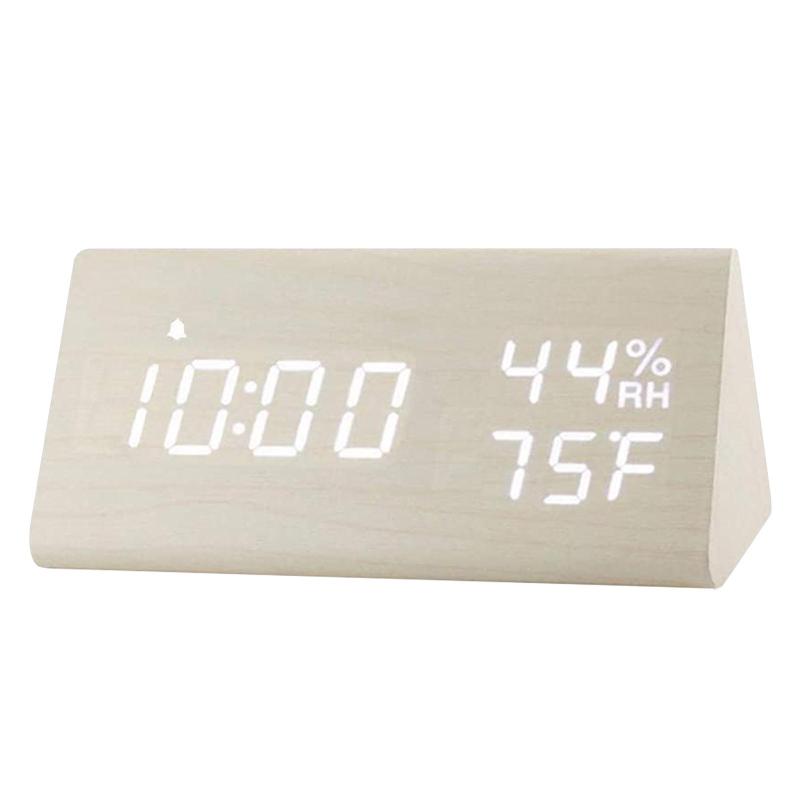 Wooden Alarm Clock White Humidity 3 Level Brightness Digital Alarm Clock Electronic Office Electric Clocks Decorative Black
Wooden Alarm Clock White Humidity 3 Level Brightness Digital Alarm Clock Electronic Office Electric Clocks Decorative Black