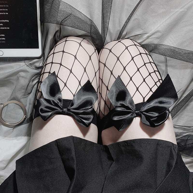 Cute Fishnet Transparent Stockings Sexy Suspender Tube Silk Thigh High Stocking Pure Lovely Bow Over Knee Black and White Bow1
Cute Fishnet Transparent Stockings Sexy Suspender Tube Silk Thigh High Stocking Pure Lovely Bow Over Knee Black and White Bow1