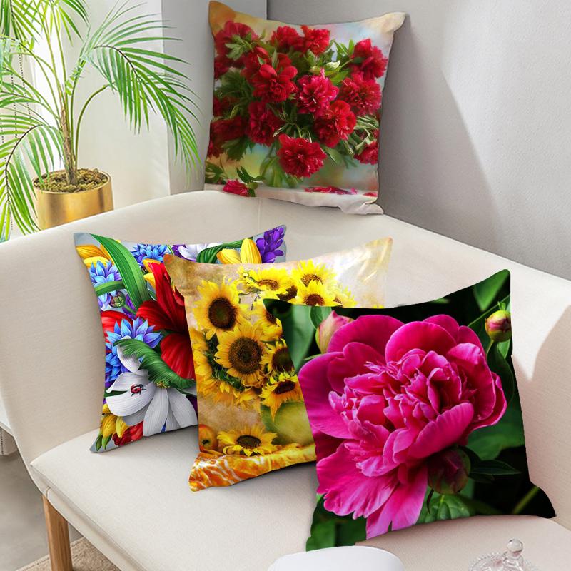 Nanacoba Colorful Flower Cushion Cover Sunflower Rose Dandelion Decorative Cover Pillows Decoration Pillowcase For Car Home, Pc05113
Nanacoba Colorful Flower Cushion Cover Sunflower Rose Dandelion Decorative Cover Pillows Decoration Pillowcase For Car Home, Pc05113