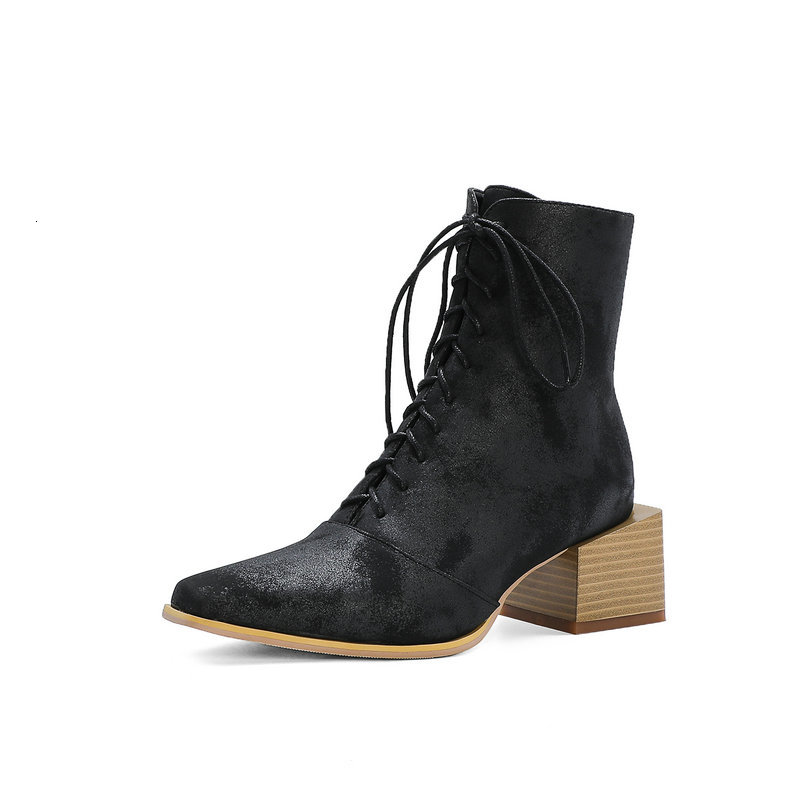 2021 New Casual Round Toe Lace Up Ladies Quality Pu Leather Ankle Boots Fashion Square High Heel Women Shoes Size 34-43 Absp, Black
2021 New Casual Round Toe Lace Up Ladies Quality Pu Leather Ankle Boots Fashion Square High Heel Women Shoes Size 34-43 Absp, Black