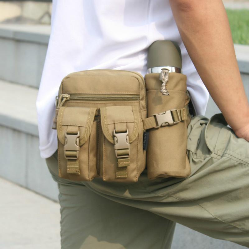 Tactical Water Bottle Waist Pack, Nylon Outdoor Sports Leg Bags,Hiking Camping Tactical Bag,3L Unisex Climbing Bags, Khaki camouflage 
Tactical Water Bottle Waist Pack, Nylon Outdoor Sports Leg Bags,Hiking Camping Tactical Bag,3L Unisex Climbing Bags, Khaki camouflage