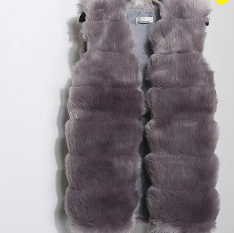 Women's clothing vest Faux fur coat fur vest Slim tops Ladies luxurious soft outwear free size health high coats, As photo 2
Women's clothing vest Faux fur coat fur vest Slim tops Ladies luxurious soft outwear free size health high coats, As photo 2