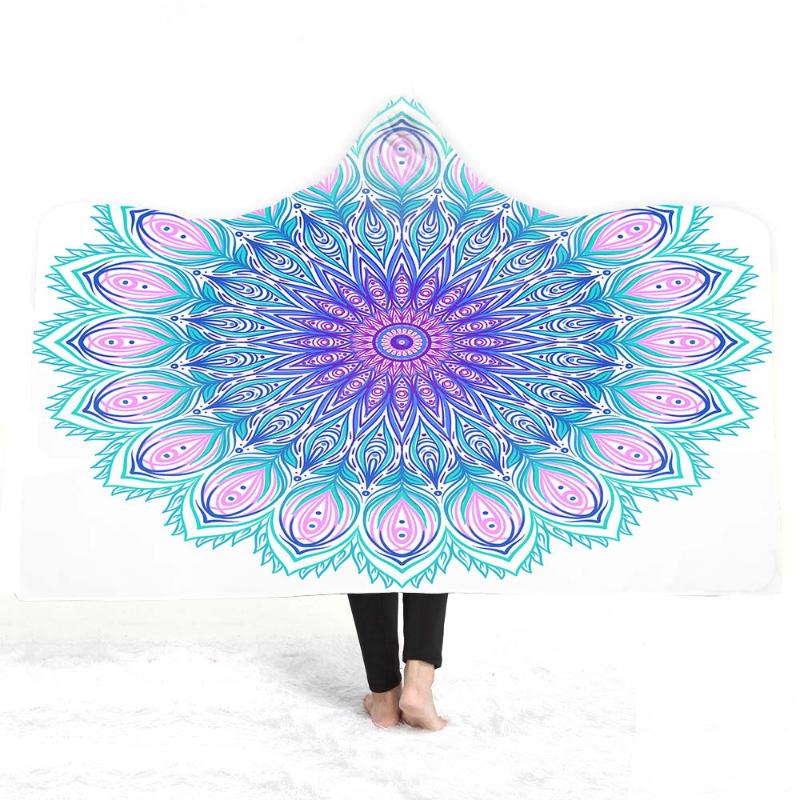 Free shipping Gift BOHO Ethnic Mandala Flower Peacock Feathers Sherpa Fleece Hooded Blanket Travel Camping Sofa Office Nap Throw
Free shipping Gift BOHO Ethnic Mandala Flower Peacock Feathers Sherpa Fleece Hooded Blanket Travel Camping Sofa Office Nap Throw