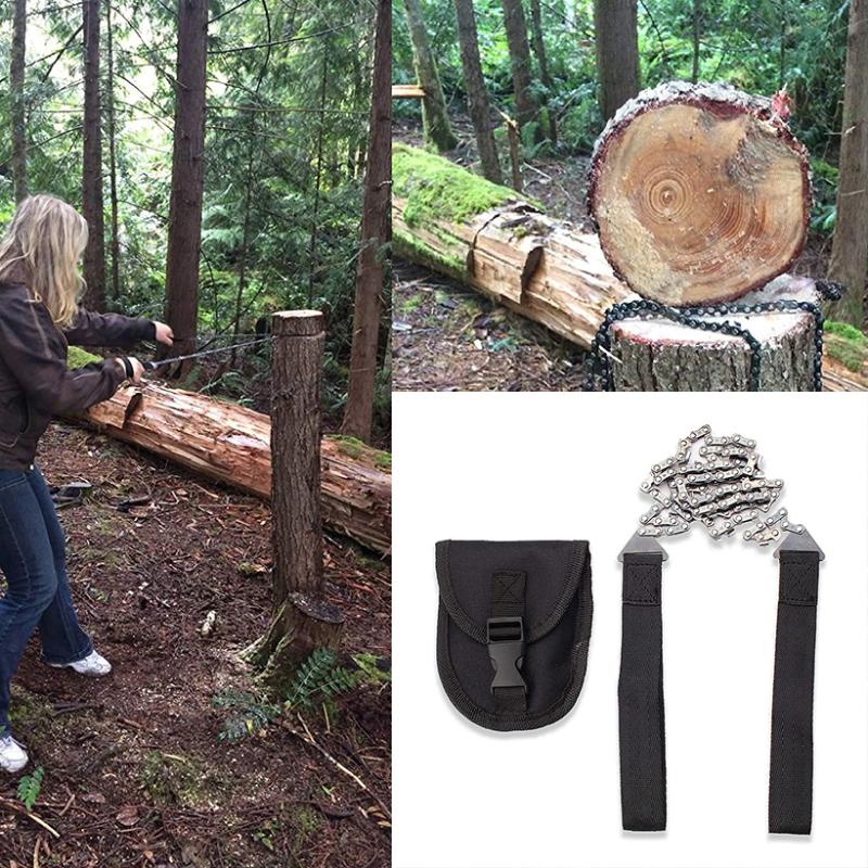 Portable Pocket Chain saw Camping Hiking Emergency Household Gardening Hand Chainsaw with Nylon Bag Outdoor Survival 65cm 2020
Portable Pocket Chain saw Camping Hiking Emergency Household Gardening Hand Chainsaw with Nylon Bag Outdoor Survival 65cm 2020