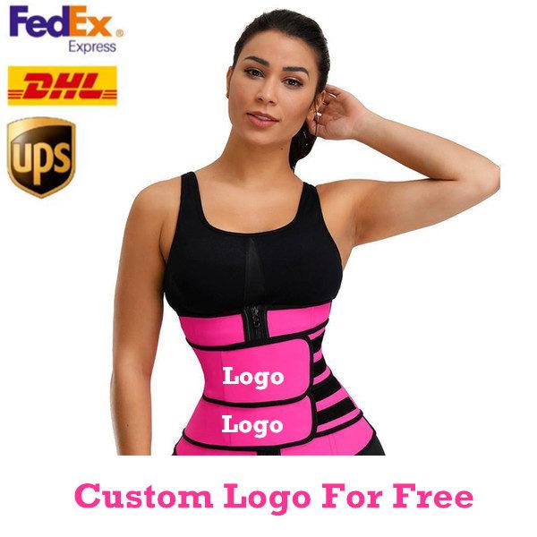 Free Custom Logo Men Women Shapers Waist Trainer Belt Corset Belly Slimming Shapewear Adjustable Waist Support Body Shapers FY8084 от DHgate WW