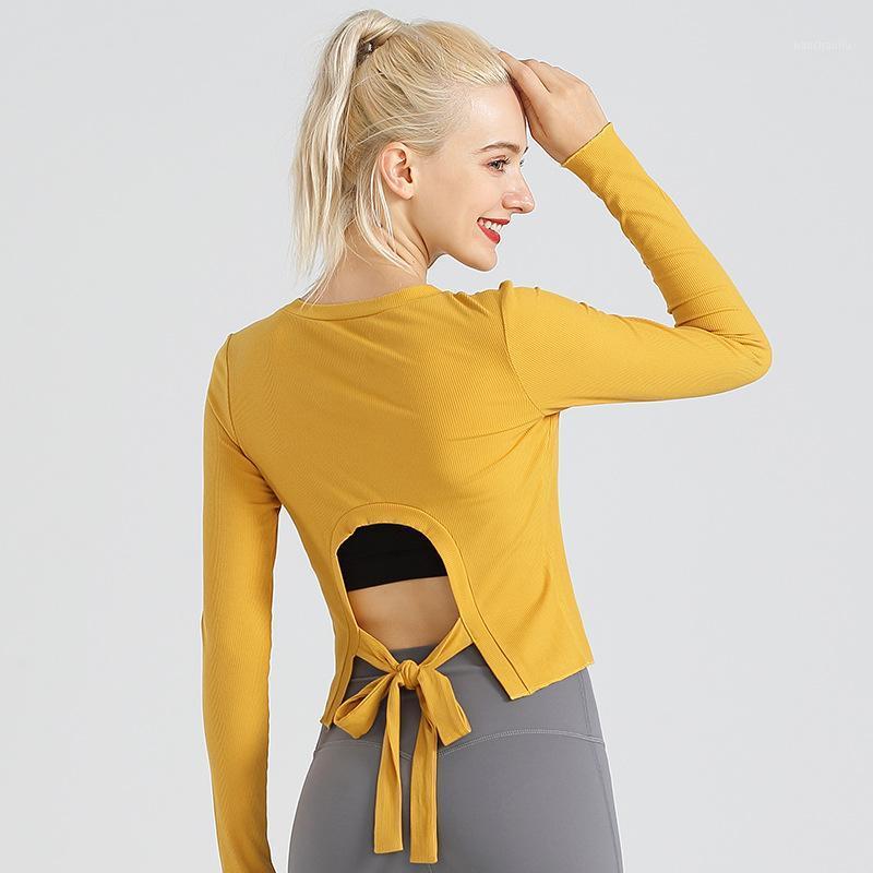 2020 new thread yoga clothes female sexy U-shaped movement long-sleeved top fall round neck fitness clothing1, Black
2020 new thread yoga clothes female sexy U-shaped movement long-sleeved top fall round neck fitness clothing1, Black