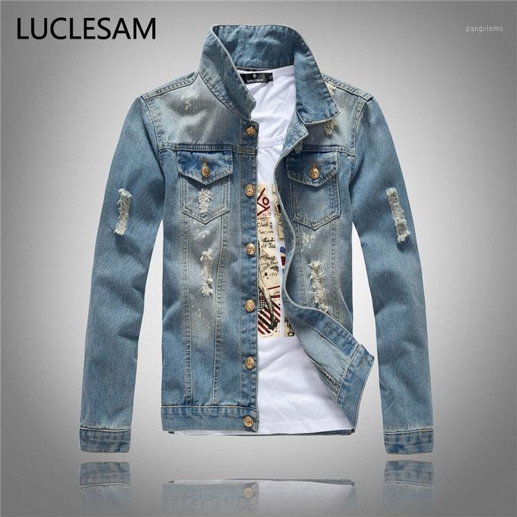 Punk Rock Ripped Mens Denim Jacket Casual Slim Fit Moto Biker Jeans Jakcets and Coats Oversized Washed Cowboy Jaqueta Masculina1, Light blue
Punk Rock Ripped Mens Denim Jacket Casual Slim Fit Moto Biker Jeans Jakcets and Coats Oversized Washed Cowboy Jaqueta Masculina1, Light blue
