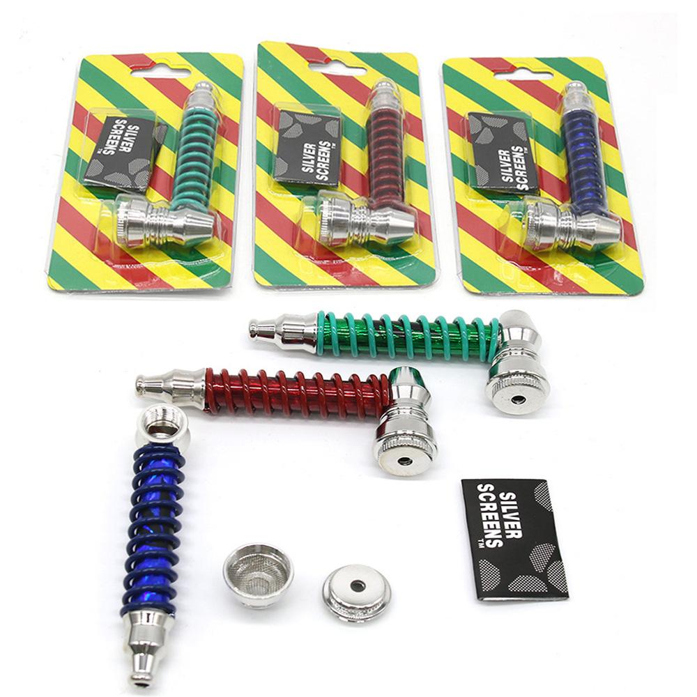 Popular Metal Smoking Pipes with Filter Screens 86mm Mini Tobacco Cigarettes Smoke Pipes Men Colorful Portable Hand Pipes Blister Pacakge
Popular Metal Smoking Pipes with Filter Screens 86mm Mini Tobacco Cigarettes Smoke Pipes Men Colorful Portable Hand Pipes Blister Pacakge