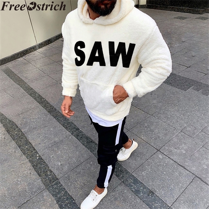 Autumn winter men plush casual Sweatshirts Hoodies long sleeve SAW printing plus size fashion Tops loose pocket Sweatshirt 201104, Black
Autumn winter men plush casual Sweatshirts Hoodies long sleeve SAW printing plus size fashion Tops loose pocket Sweatshirt 201104, Black