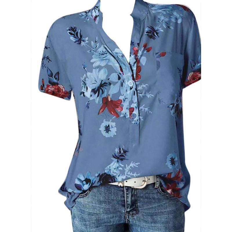 vintage women's shirt Women Printing Pocket Plus Size Short Sleeve Blouse Easy Top Shirt blusas mujer de moda 2021, Gray
vintage women's shirt Women Printing Pocket Plus Size Short Sleeve Blouse Easy Top Shirt blusas mujer de moda 2021, Gray