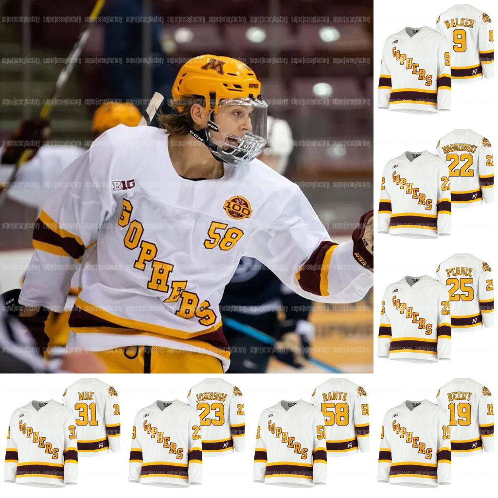 Minnesota Golden Gophers 2020 100th Season Jersey Ammy Walker Sampo Ranta Jack Perbix Ryan Johnson Bryce Brodzinski College NCAA Hockey, Youth s-xl
Minnesota Golden Gophers 2020 100th Season Jersey Ammy Walker Sampo Ranta Jack Perbix Ryan Johnson Bryce Brodzinski College NCAA Hockey, Youth s-xl