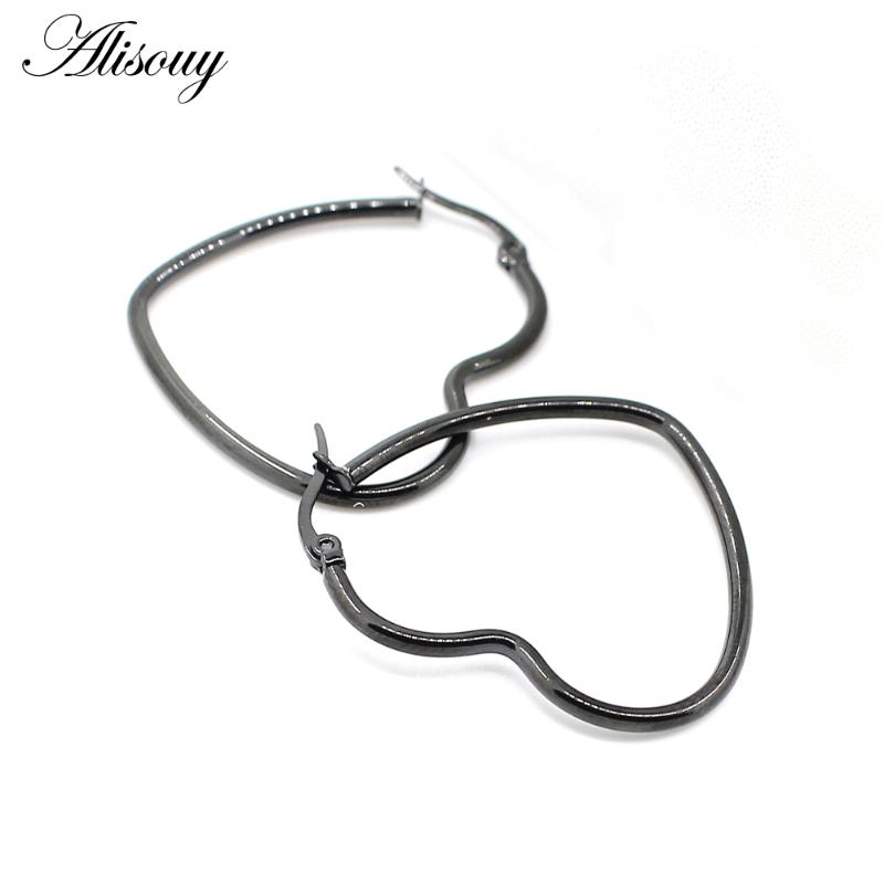 Alisouy Gold color Earrings for Men Women Wedding Female Big Heart Hollow Circle Earrings Hoop Earings Punk Stainless Steel
Alisouy Gold color Earrings for Men Women Wedding Female Big Heart Hollow Circle Earrings Hoop Earings Punk Stainless Steel