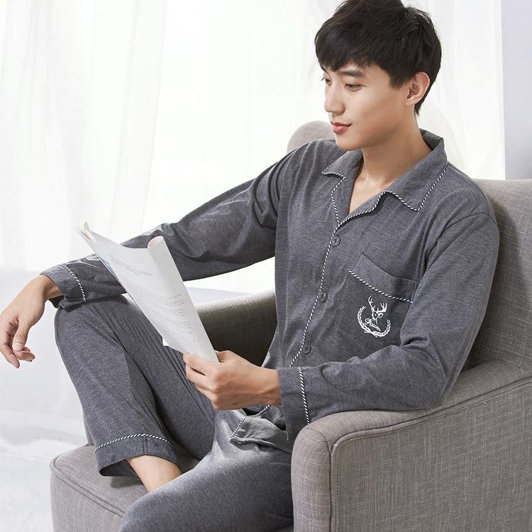 Autumn and Winter Double-sided Men's Pajamas Korean Loose Cotton Cardigan Can Be Worn Outside Pijama Invierno Hombre Sommeil Top, Gray
Autumn and Winter Double-sided Men's Pajamas Korean Loose Cotton Cardigan Can Be Worn Outside Pijama Invierno Hombre Sommeil Top, Gray