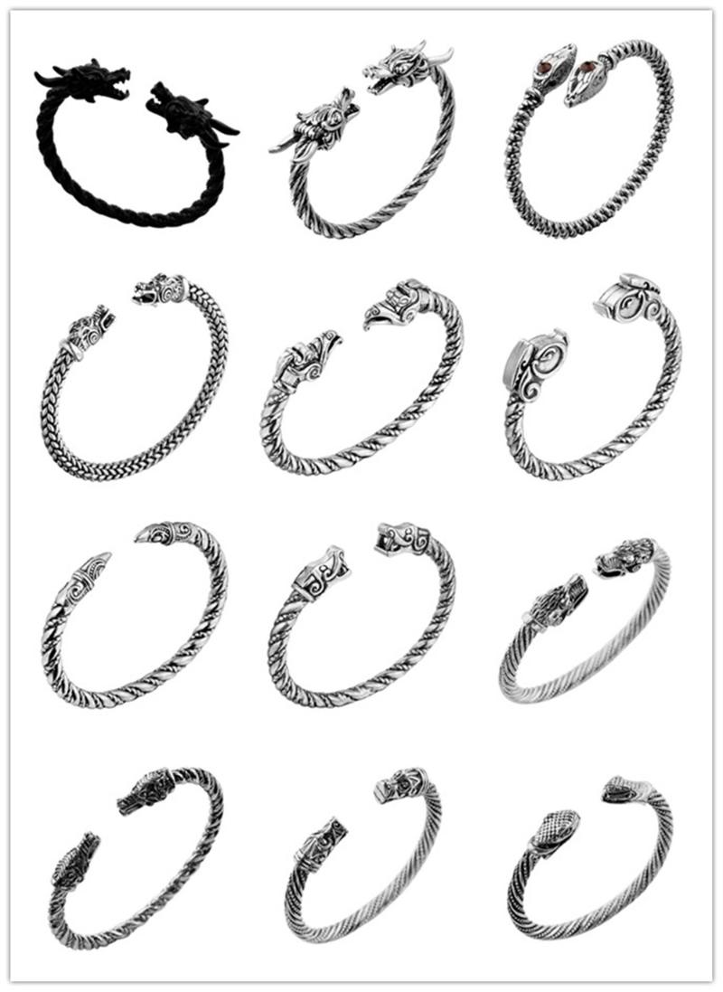 Odin Raven Wolf Dragon Bracelet Jewelry Fashion Accessories Viking Bracelet Men Wristband Cuff Bracelets For Women Bangles
Odin Raven Wolf Dragon Bracelet Jewelry Fashion Accessories Viking Bracelet Men Wristband Cuff Bracelets For Women Bangles