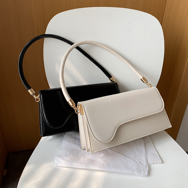Elegant Women Baguette Handbags Simple PU Leather Ladies Shoulder Crossbody Bags Fashion Female Solid Color Clutch Purse Bag Q1129, Black
Elegant Women Baguette Handbags Simple PU Leather Ladies Shoulder Crossbody Bags Fashion Female Solid Color Clutch Purse Bag Q1129, Black
