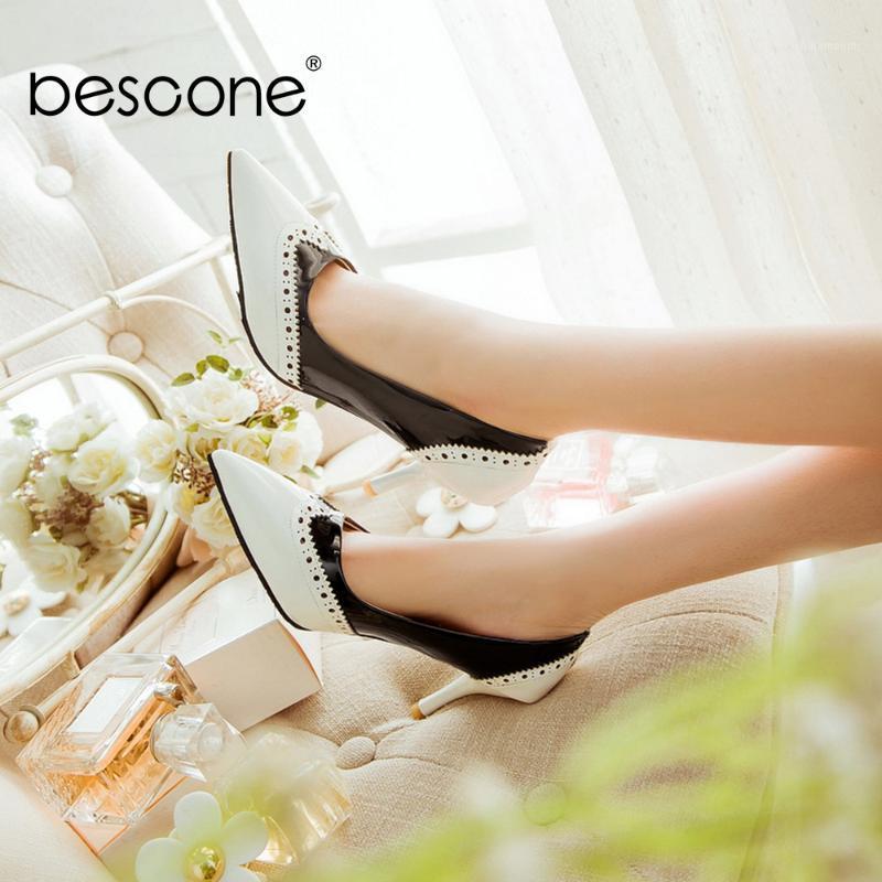 BESCONE Sexy Pointed Toe Ladies Pumps High Quality Patent Leather Shallow Thin Heel Shoes New Fashion Dress Women Pumps BM2971, Black
BESCONE Sexy Pointed Toe Ladies Pumps High Quality Patent Leather Shallow Thin Heel Shoes New Fashion Dress Women Pumps BM2971, Black