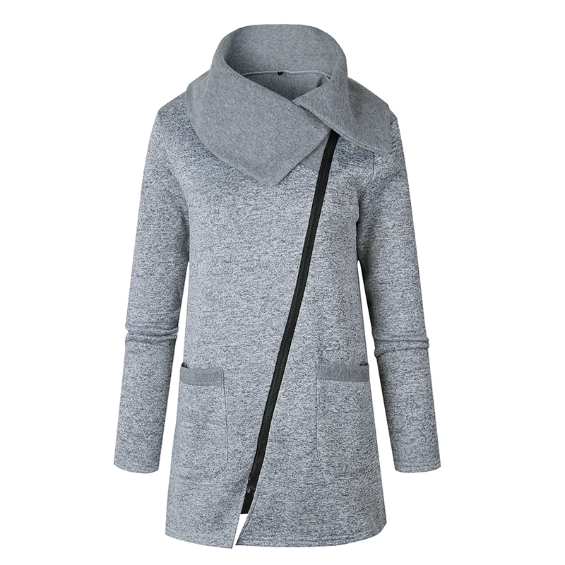 autumn winter jacket women turn-down collar pocket jackets coat warm zipper long women jacket plus size harakuju outwear 201106