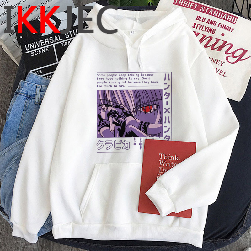 Hxh Hunter x Hunter Hisoka Kurapika Hoodies Men Killua Zoldyck Devil Eye Sweatshirts Anime Hip Hop Hoody Streetwear Tops Male Q1222