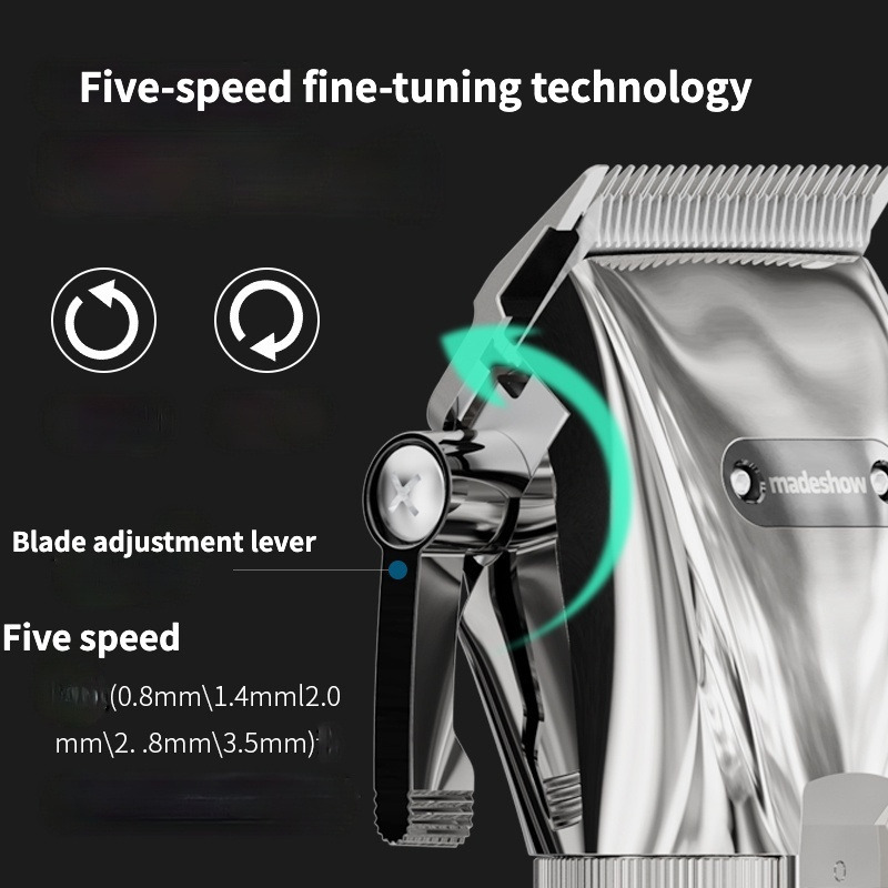 Madeshow M5f Hair Clipper Professional Trimmer For Men Cordless cutting Machine Top Quality Barber Instrument 220712