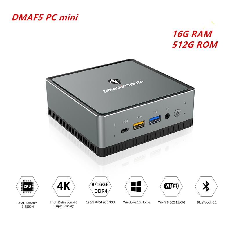 NEW DMAF5 Windows 10 Mini PC 16GB RAM 512GB ROM AMD RYZEN5 3550H Media Player WiFi6 1000M LAN Bluetooth 5.1 4K HDD Smart TV Box
NEW DMAF5 Windows 10 Mini PC 16GB RAM 512GB ROM AMD RYZEN5 3550H Media Player WiFi6 1000M LAN Bluetooth 5.1 4K HDD Smart TV Box