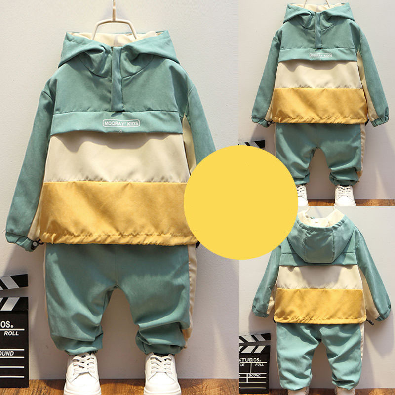 Boys Sports Set Spring Autumn Casual Toddler Teens Boys Clothes Color Toddler Coat Pant Children Clothing Set Kids Tracksuits LJ200916