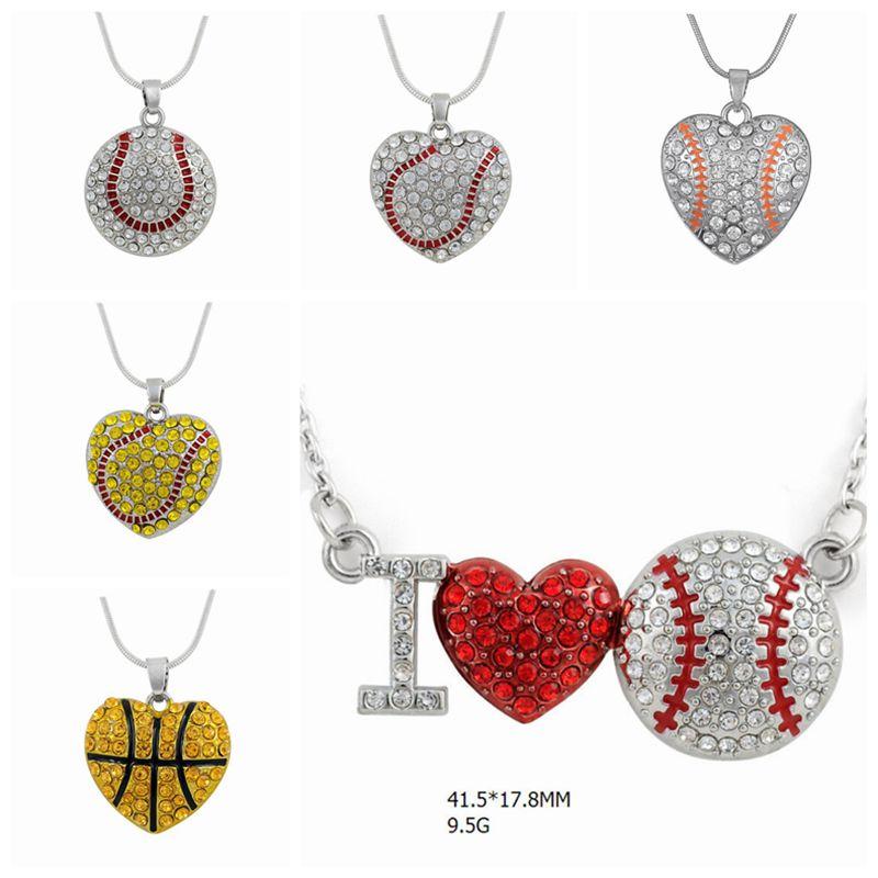 1pc Rhinestone Basketball Baseball Pendants Necklaces Men Women Sports Ball Necklaces With Chains Fashion Gifts Jewelry
1pc Rhinestone Basketball Baseball Pendants Necklaces Men Women Sports Ball Necklaces With Chains Fashion Gifts Jewelry