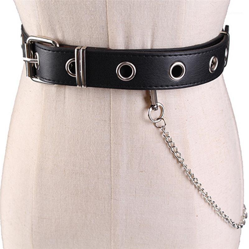 Hip-hop Detachable Waist Belt Women Grommet Adjustable Waist Band Chain Punk Belts Lady Fashion silver Pin Buckle Waistband1, Black
Hip-hop Detachable Waist Belt Women Grommet Adjustable Waist Band Chain Punk Belts Lady Fashion silver Pin Buckle Waistband1, Black