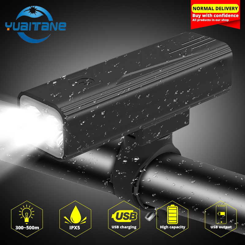 Bike Lights Bicycle Light L2 LED Lamp T6 Front Headlight USB Rechargeable Ultralight MTB Cycling Waterproof PowerBank
Bike Lights Bicycle Light L2 LED Lamp T6 Front Headlight USB Rechargeable Ultralight MTB Cycling Waterproof PowerBank