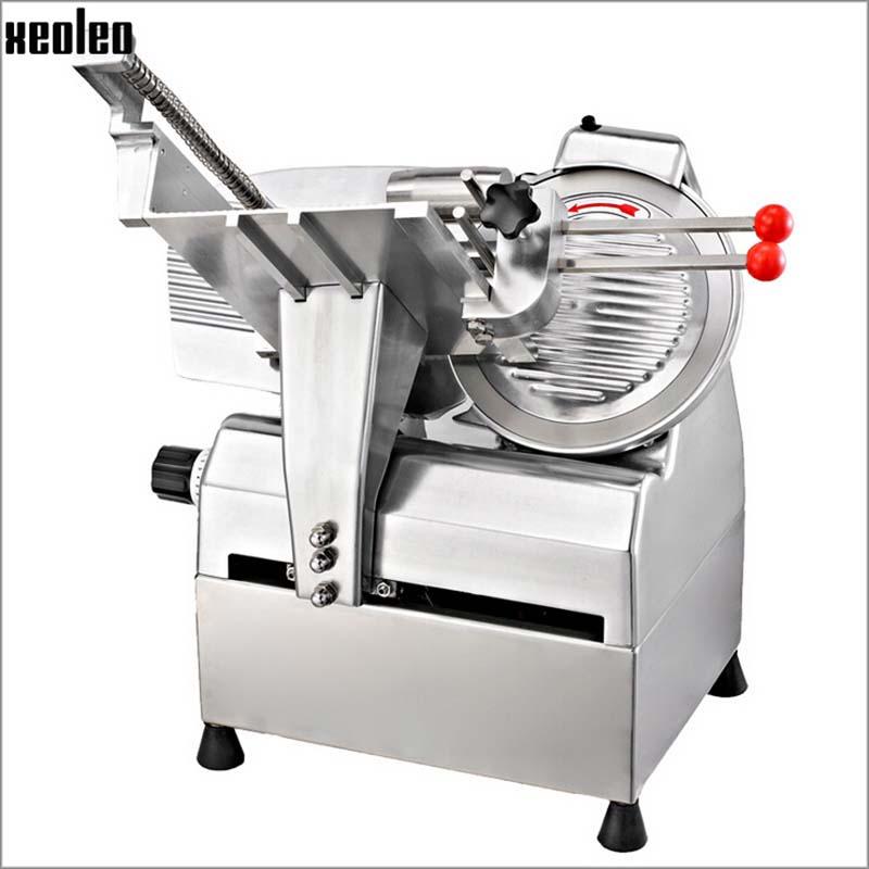 

XEOLEO Commercial Meat slicer Electric Meat planer Frozen Skiving machine Automatic Fat Cattle/Mutton Roll slicer 10inch